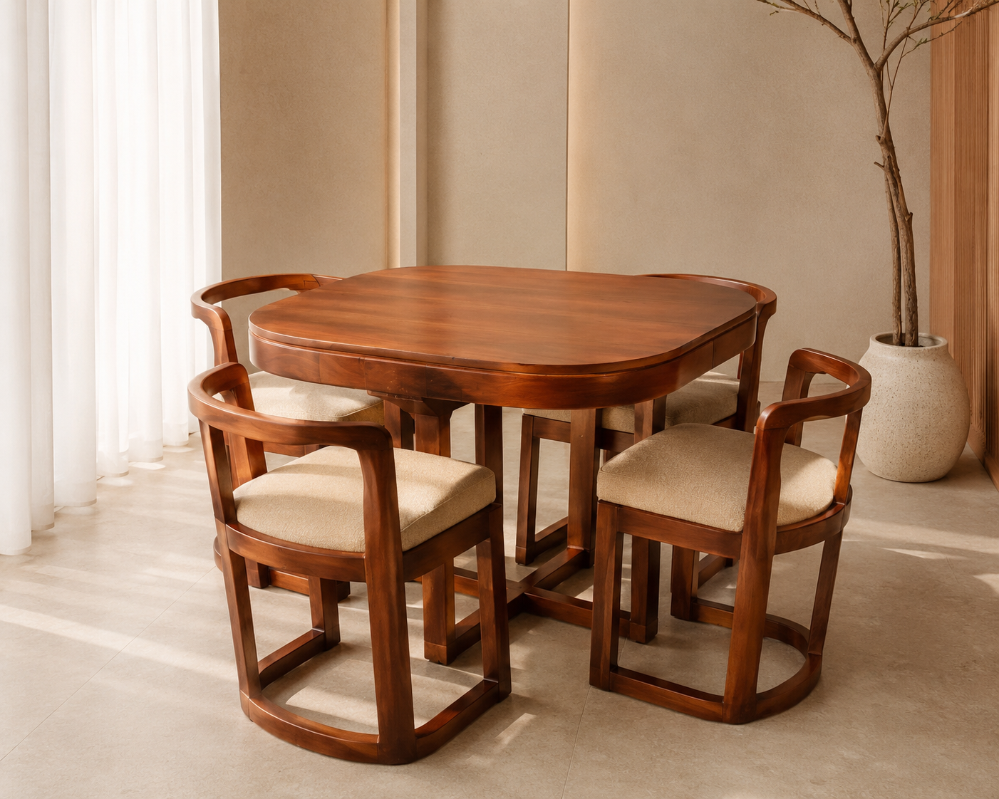 4 SEATER DINING SET