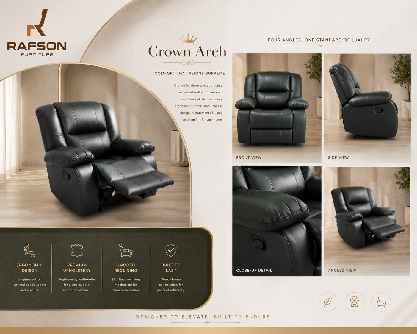 Crown Arch Recliner Chair